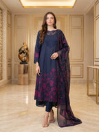 Digital Printed Lawn Suit — With Lawn Printed Dupatta