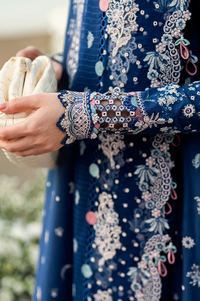 Lawn Cotton Suit — With Organza Dupatta