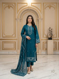 3-Piece Embroidered Lawn Suit — Unstitched