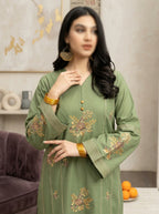URGE 3-Piece Embroidered Lawn Suit — Unstitched