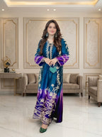 Minal Khan Tie & Dye 3-Piece Luxury Lawn Suit — Unstitched