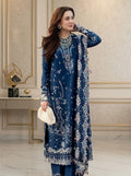 Lawn Cotton Suit — With Organza Dupatta