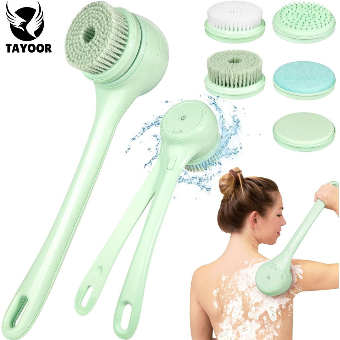 Electric Body Brush for Back and Shower Scrubber