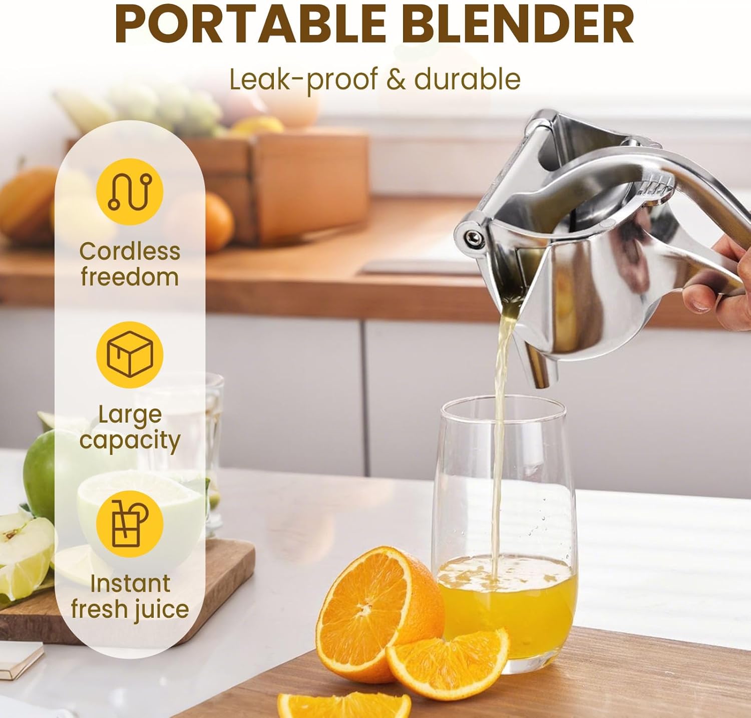 Amateur Premium Stainless Steel Manual Lemon and Lime Squeezer